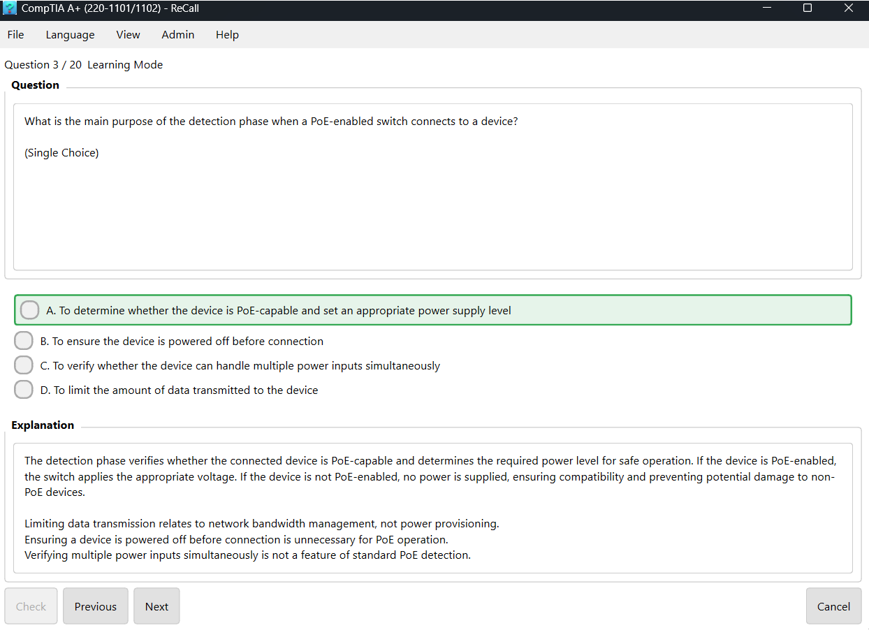 ReCall - Practice Mode